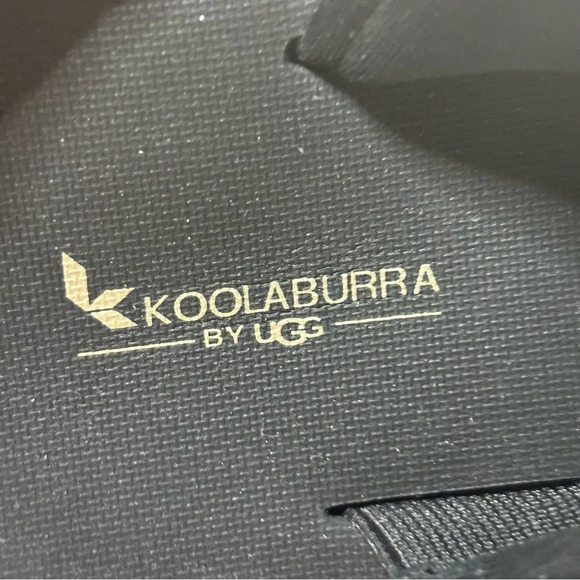 Koolaburra by UGG Slide Sandals Alane Women’s Size 7 Shoes Black 1138423 Cushion - Picture 8 of 9